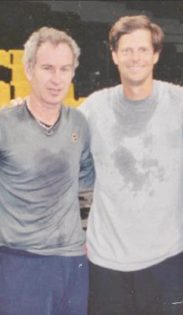 John McEnroe and Tom Cain